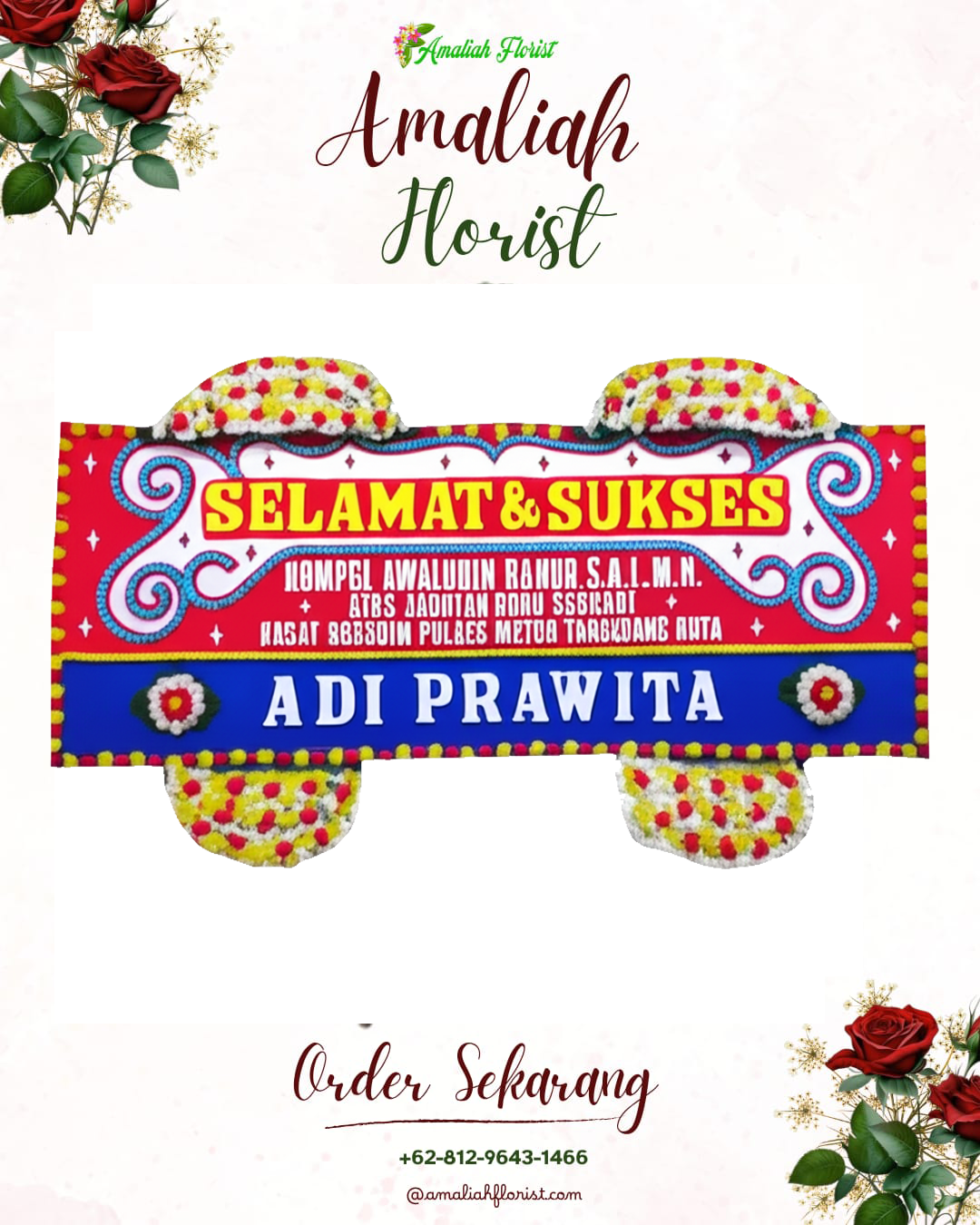 Papan Bunga Ucapan Selamat Siak